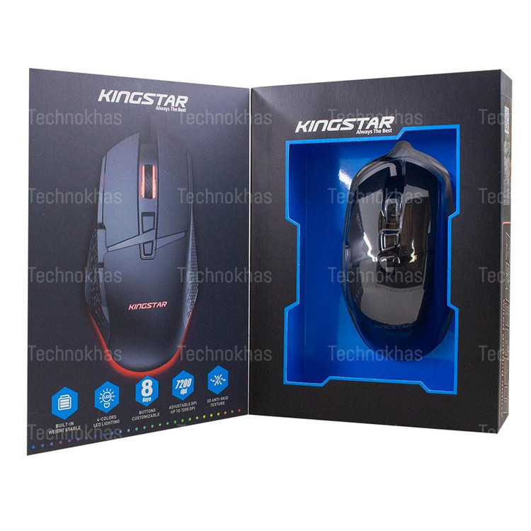 ماوس با سیم گیمینگ کینگ استار مدل KingStar KM365G