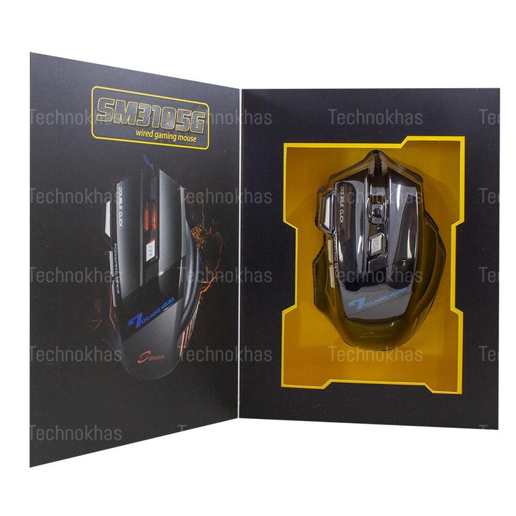 موس با سیم گیمینگ سیبراتون SM3105G